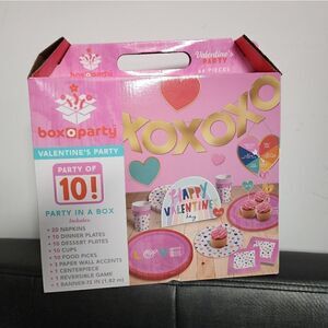 New Party In A Box Valentine’s Party Of 10 - Box O Party-Horizon Group 66 Pieces